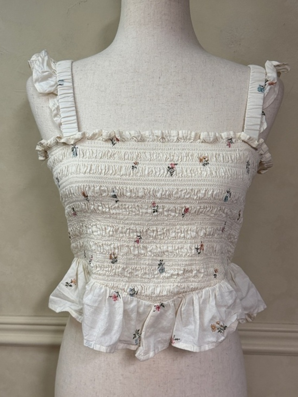 AE Bella Smocked Crop Top